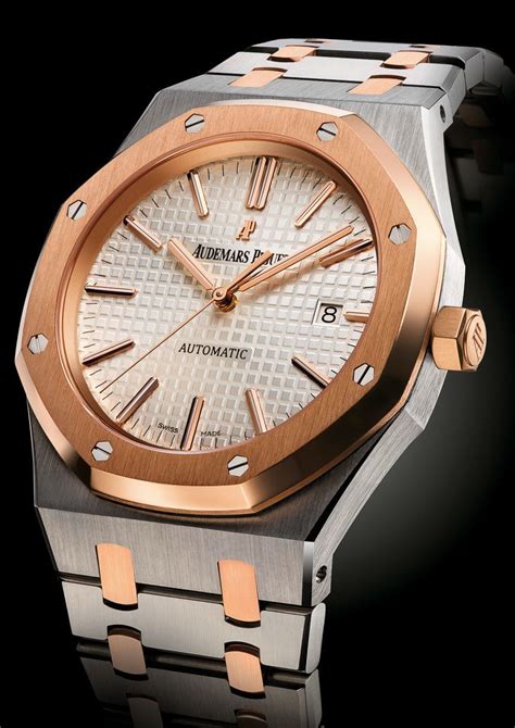 audemars piguet royal oak 15400 two tone|Audemars Piguet royal oak size.